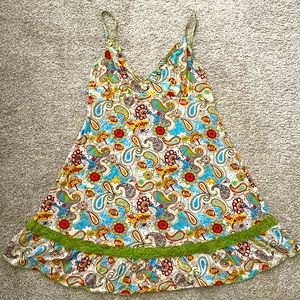 Elle Macpherson paisley chemise